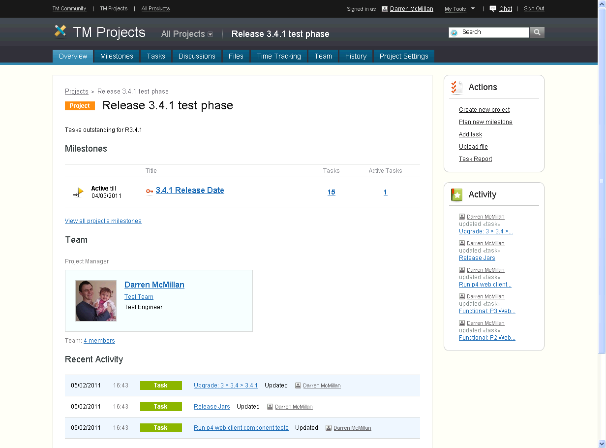 Project dashboard for teams labs. Click to view